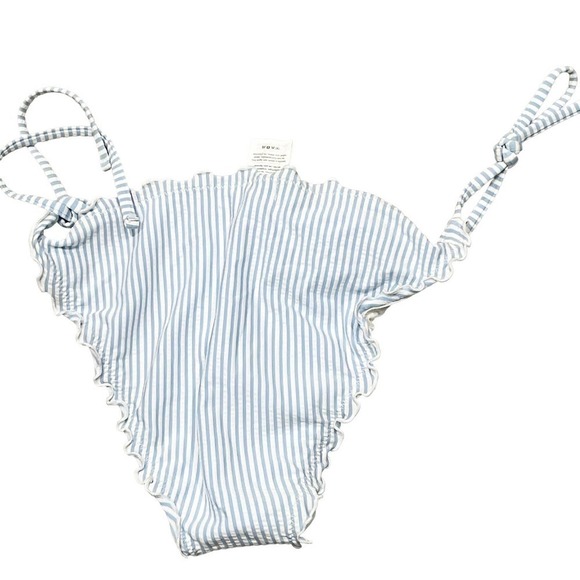 Onia Jamie Cheeky Bikini Bottoms Striped Blue White Women's Size XS NWOT - Picture 9 of 11